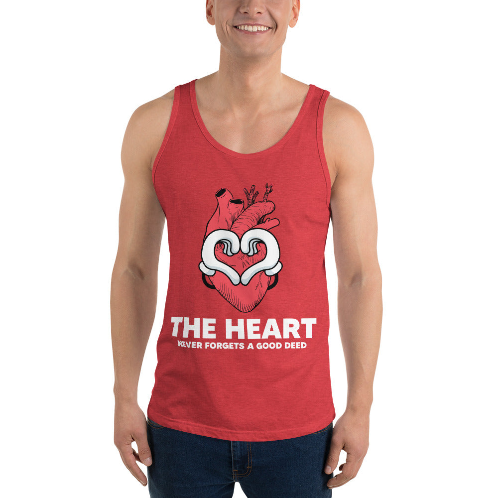 The Heart Never Forgets A Good Deed  Unisex Tank Top-Motivational-Smart-inspiration-kind-caring-compassion