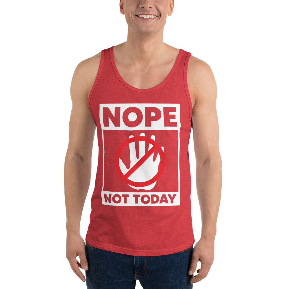 Nope Not Today Unisex Tank Top-Motivational-Smart