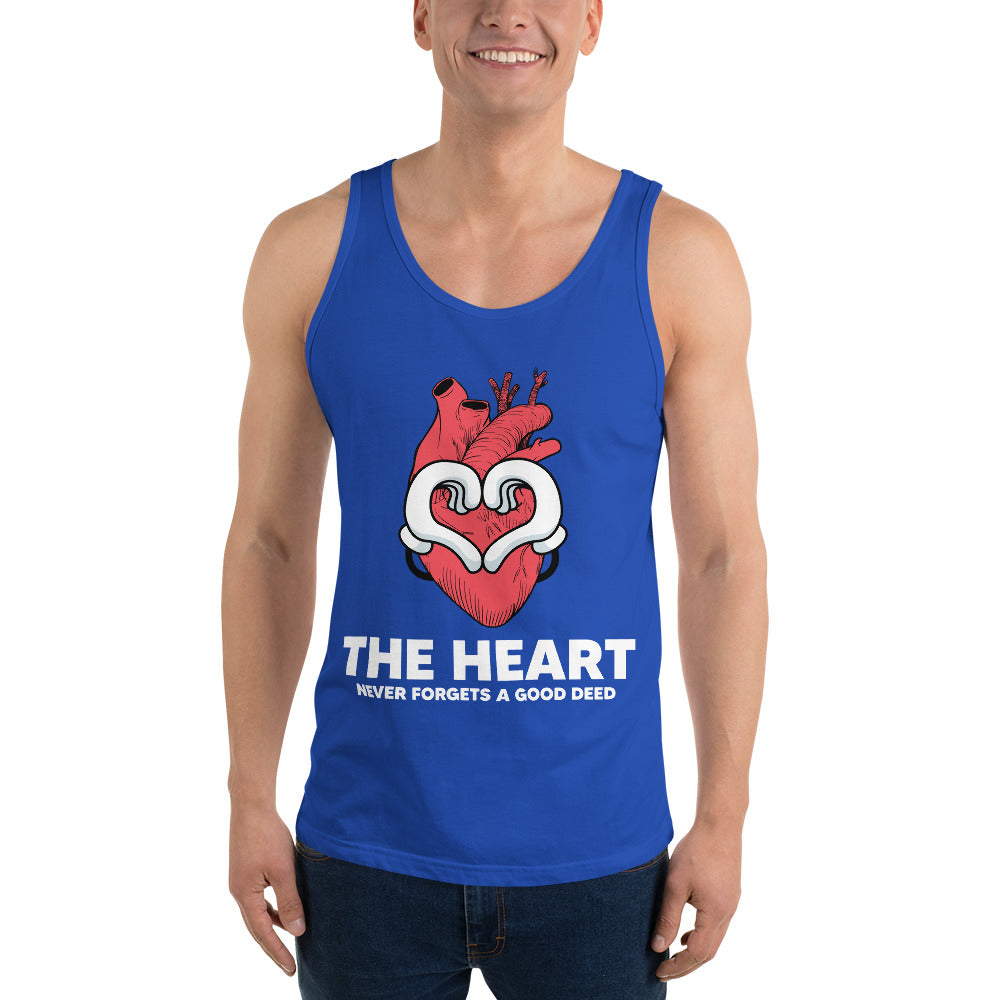 The Heart Never Forgets A Good Deed  Unisex Tank Top-Motivational-Smart-inspiration-kind-caring-compassion