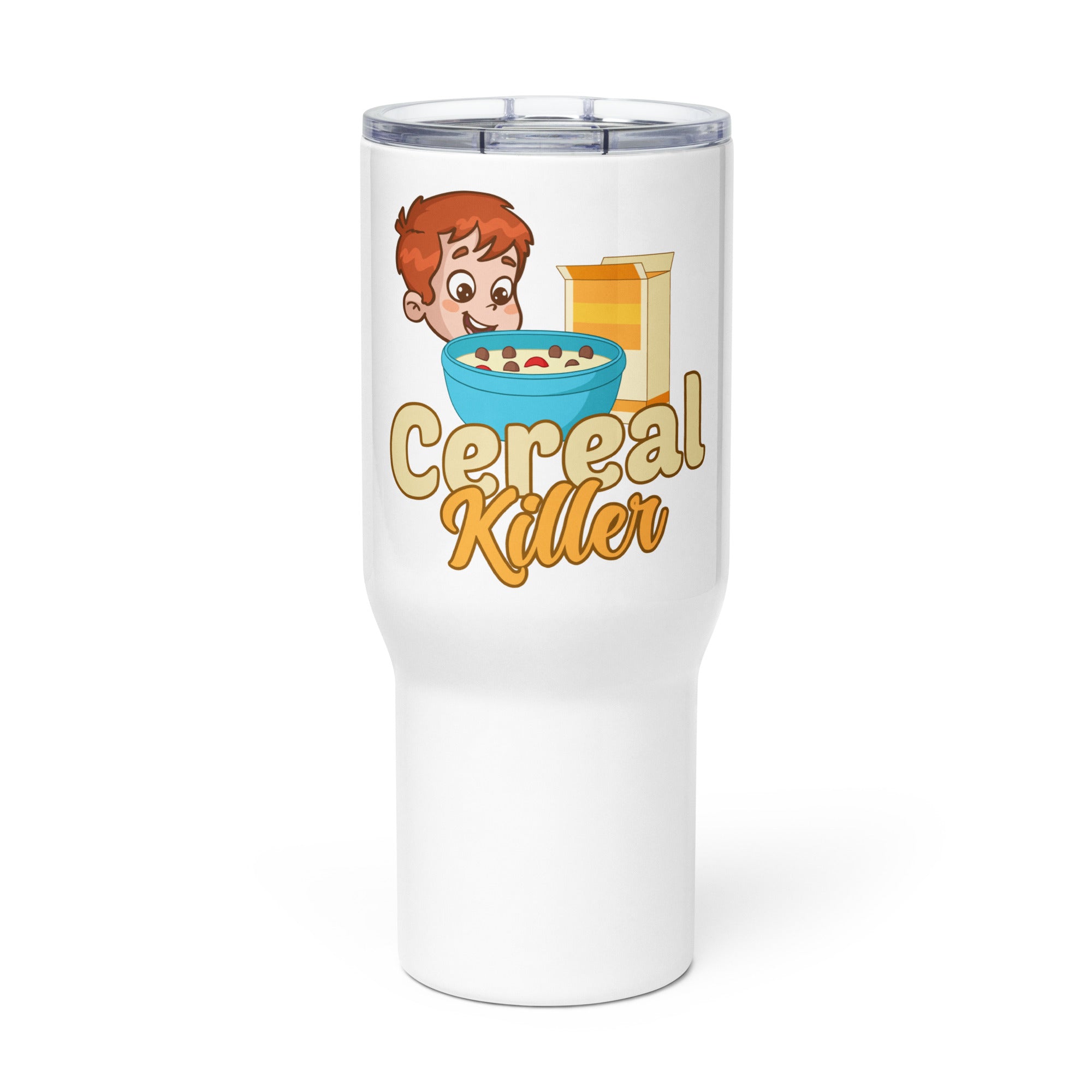 Stanley-Tumbler-Cereal Killer Travel mug with a handle