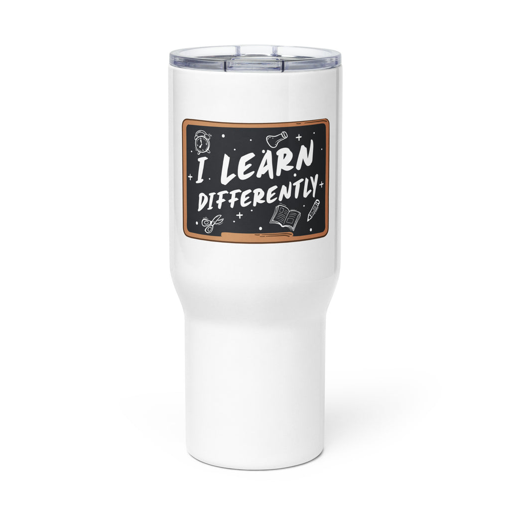 Stanley, Tumbler I Learn Differently Travel mug with a handle
