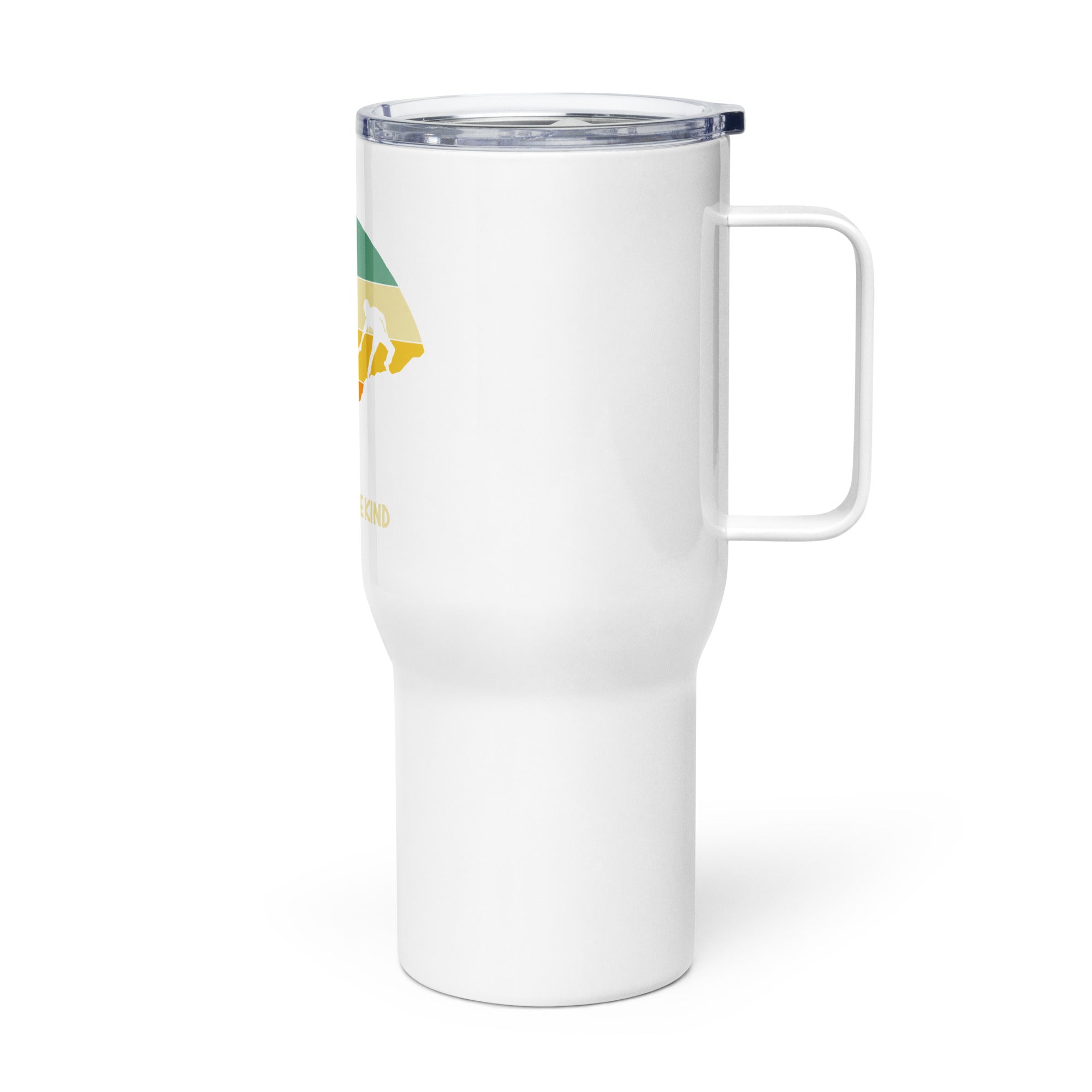 Stanley-Tumbler-Be Kind Travel mug with a handle