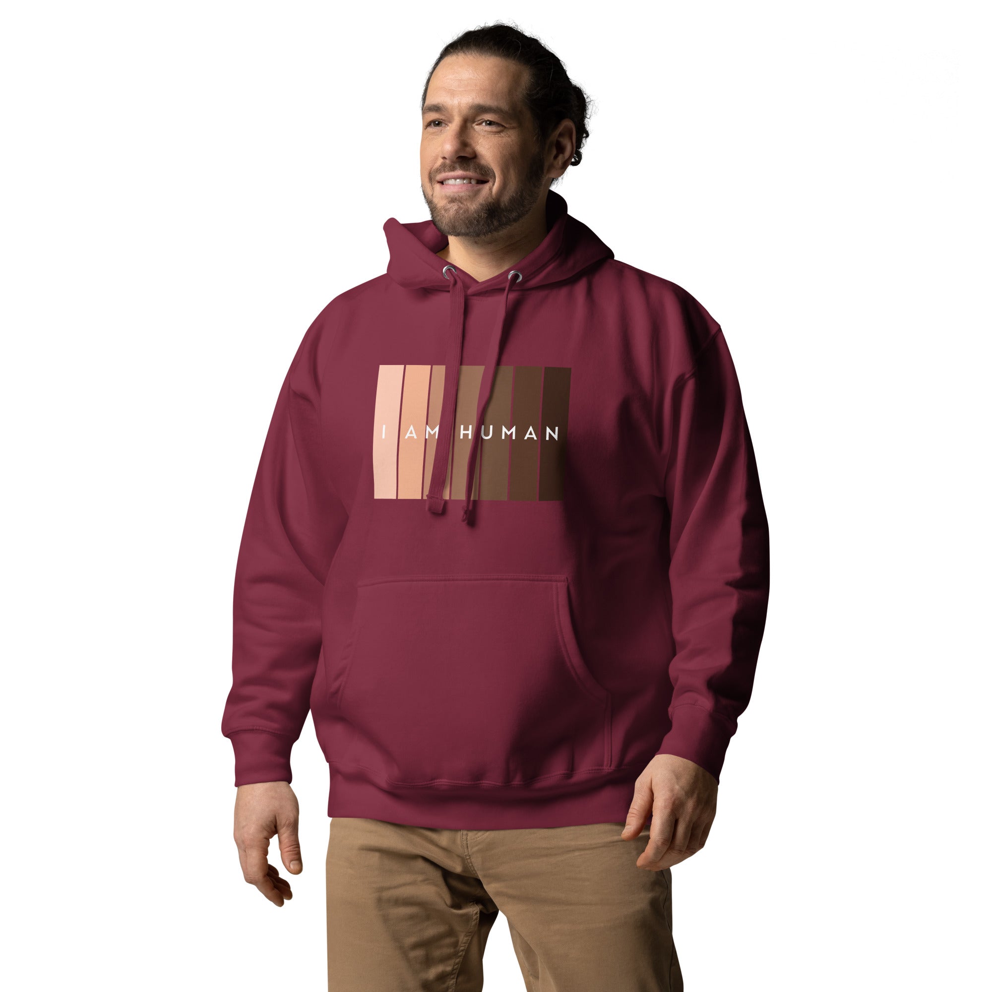 I Am Human Unisex Hoodie-Motivational-Smart-inspiration-kind-caring-compassion