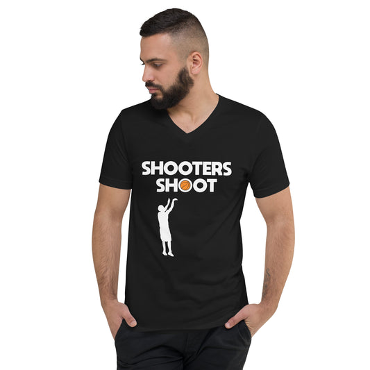 Shooters Shoots Unisex Short Sleeve V-Neck T-Shirt