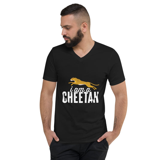 I Am Cheetah Unisex Short Sleeve V-Neck T-Shirt