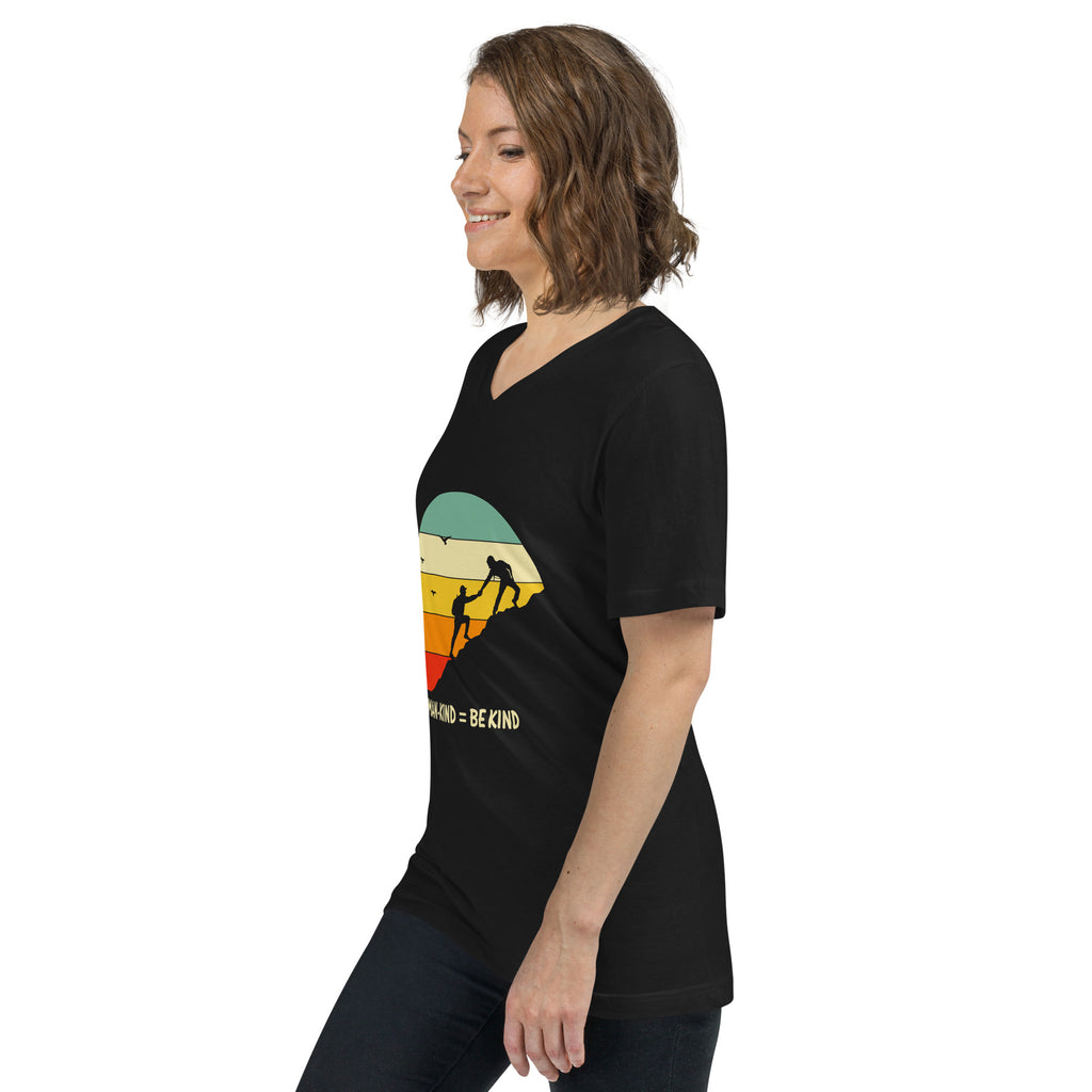 Be Kind Unisex Short Sleeve V-Neck T-Shirt