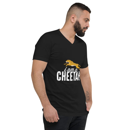 I Am Cheetah Unisex Short Sleeve V-Neck T-Shirt