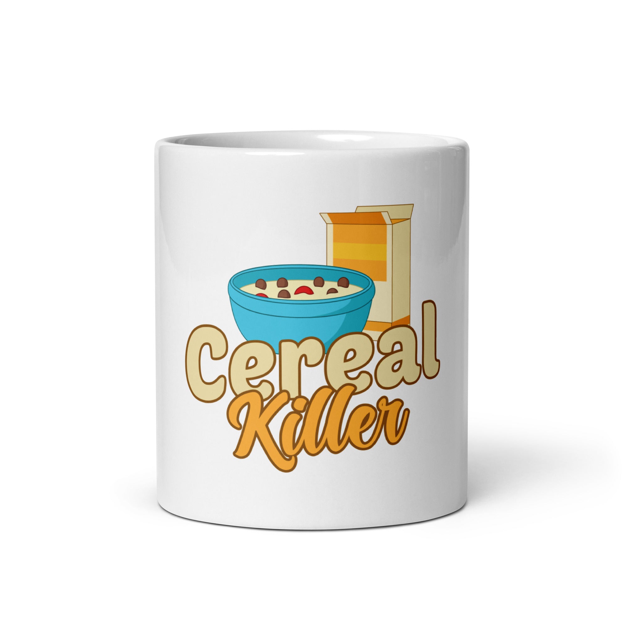 Cereal Killer White glossy mug