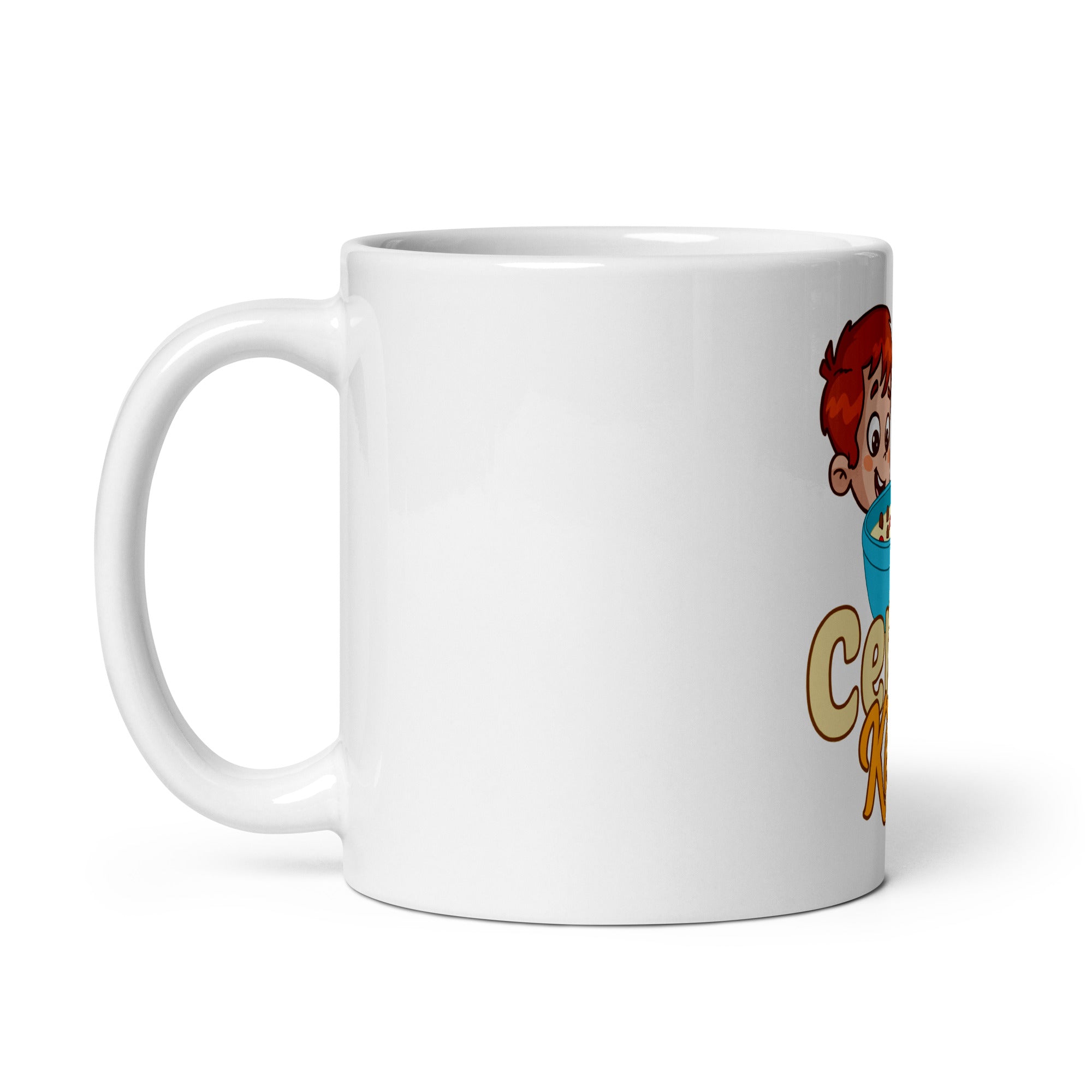Cereal Killer White glossy mug