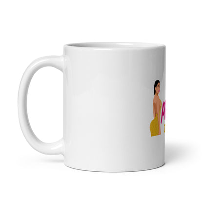 There is Power in The Hip White glossy mug