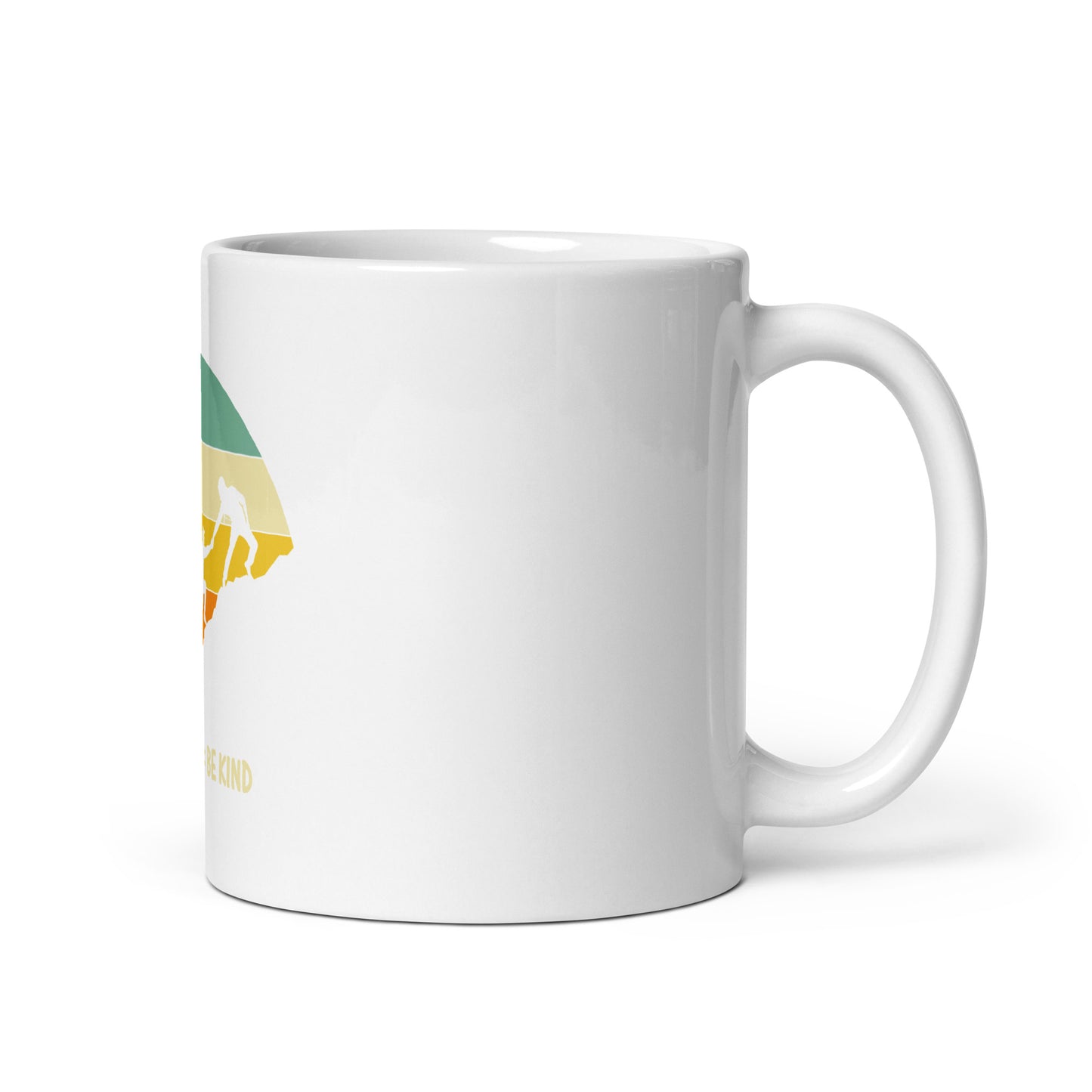 Be Kind White glossy mug