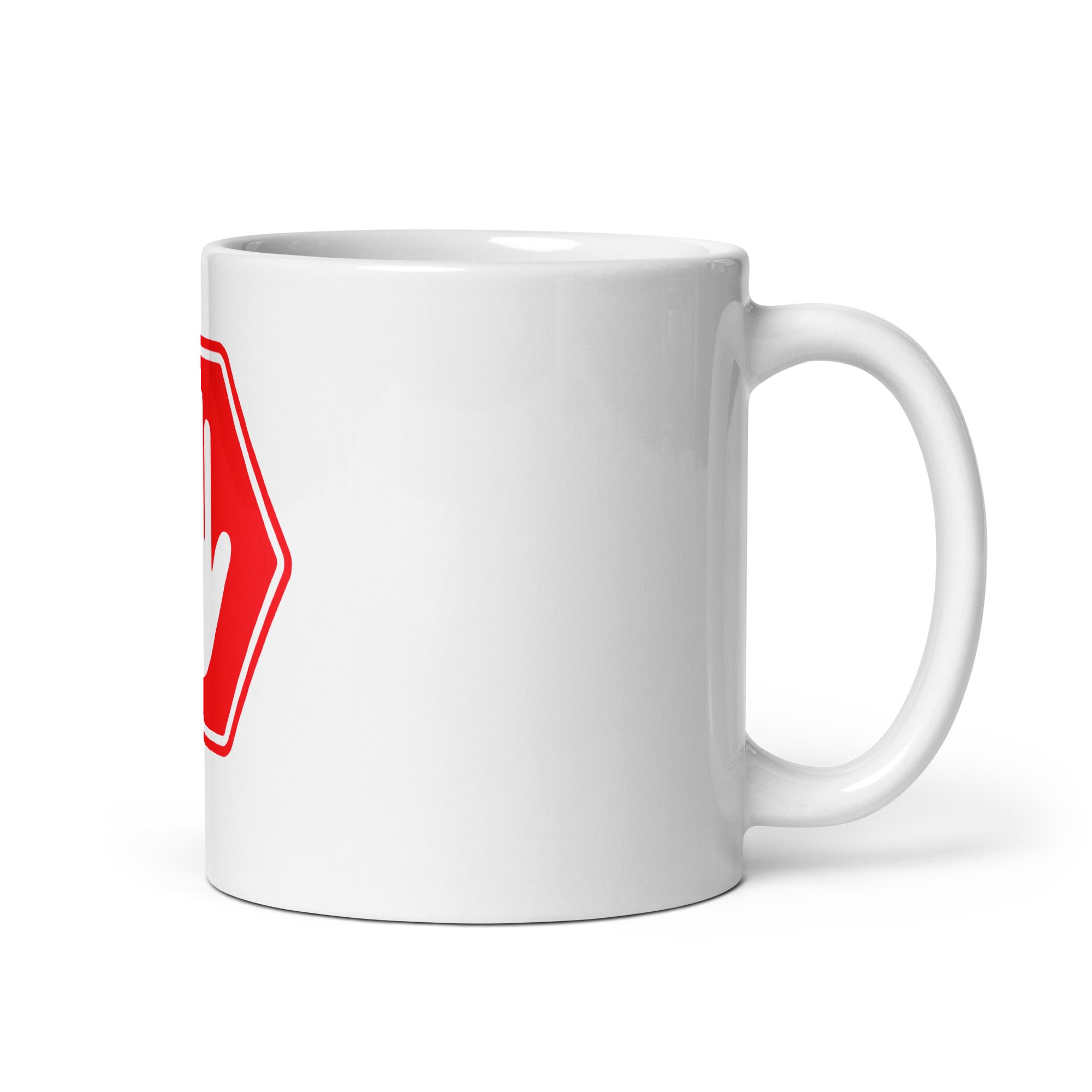 Stop Fkng White glossy mug