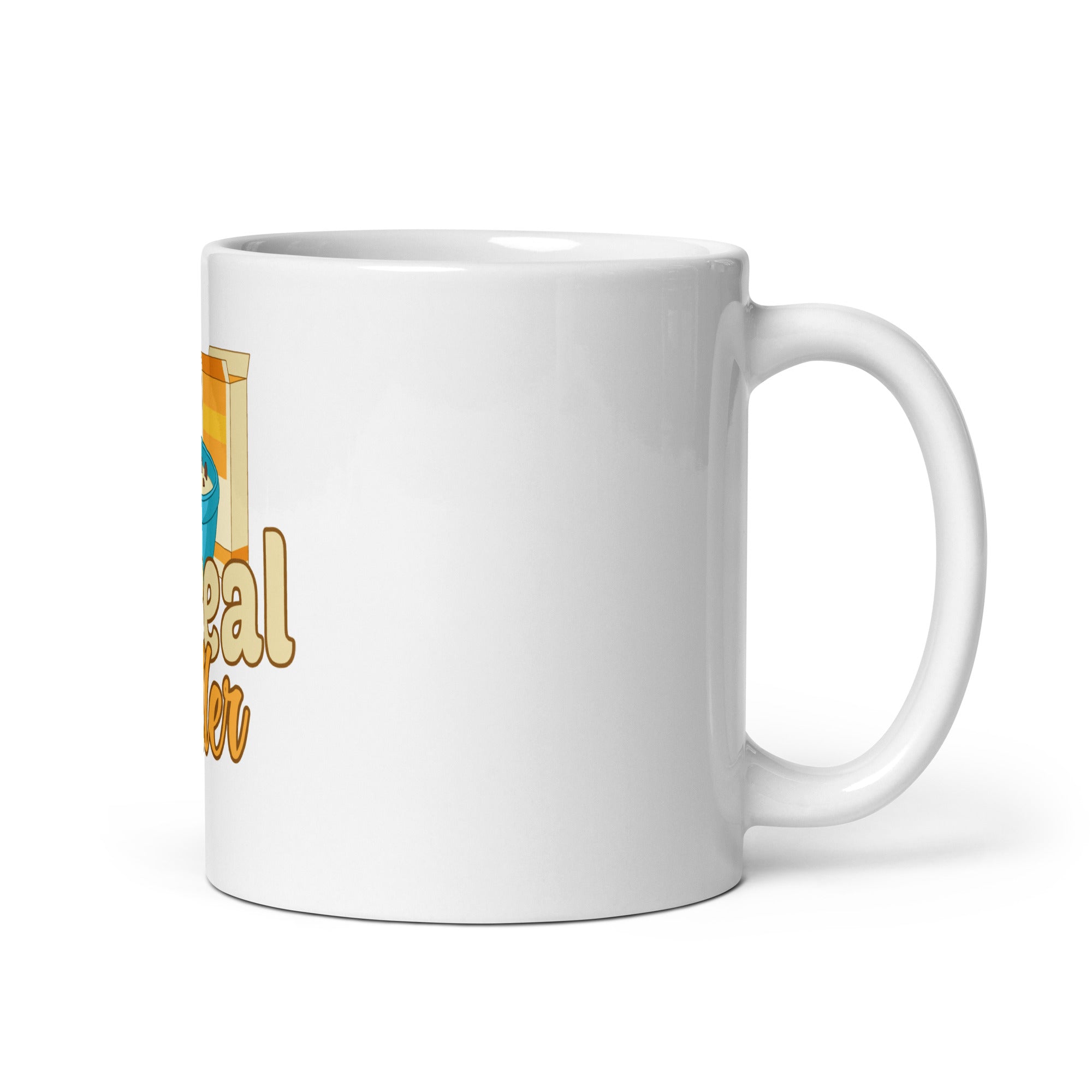 Cereal Killer White glossy mug