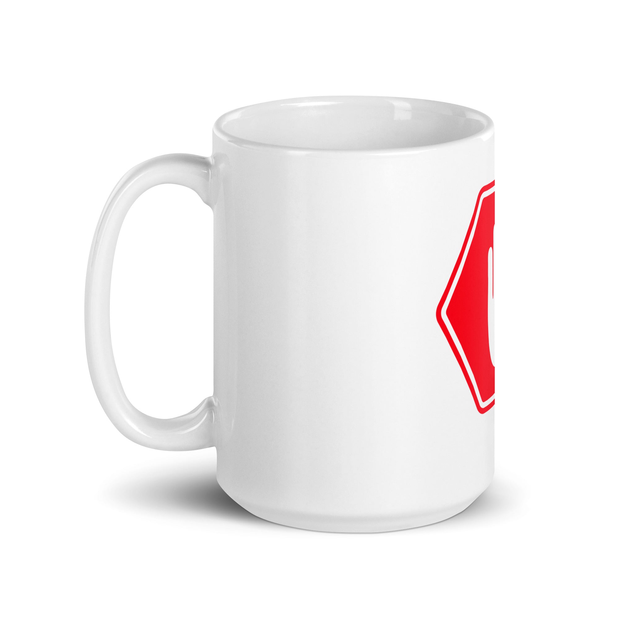 Stop Fkng White glossy mug