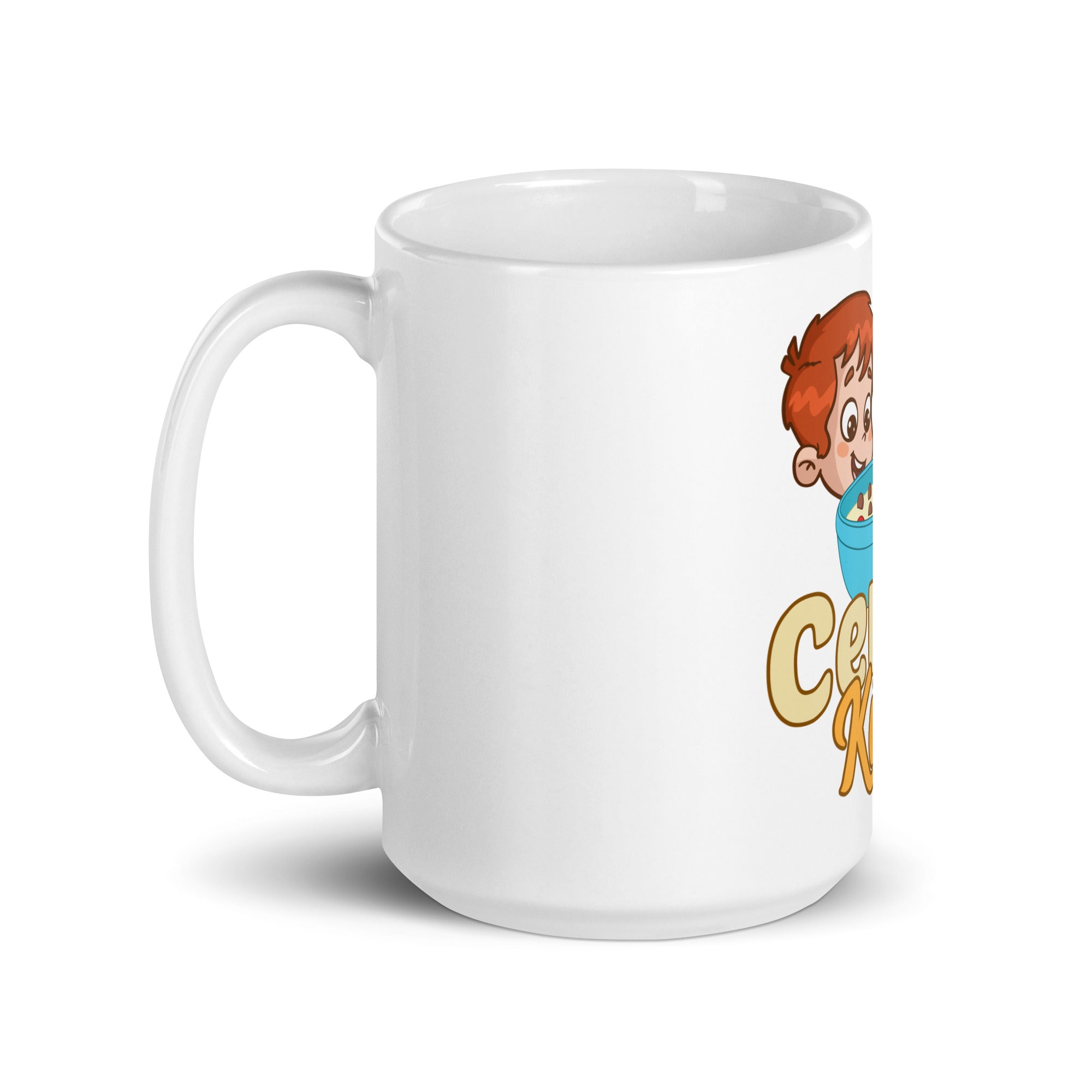 Cereal Killer White glossy mug
