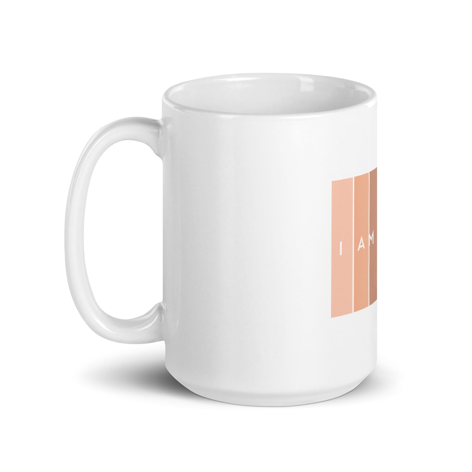 I Am Human White glossy mug-Motivational-Smart-inspiration-kind-caring-compassion