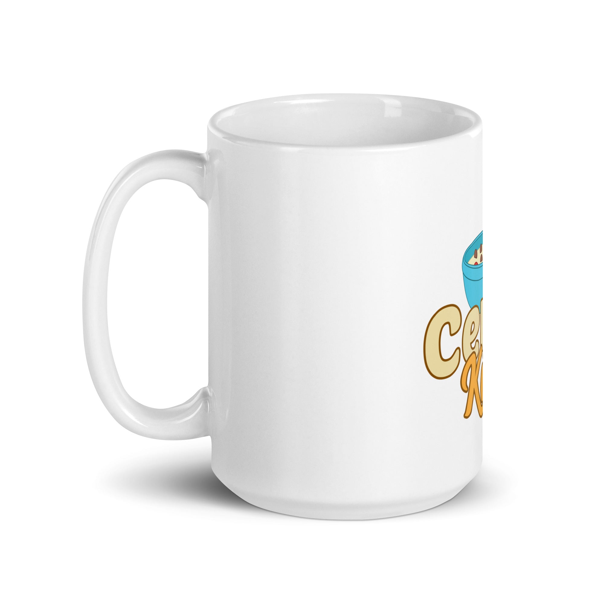 Cereal Killer White glossy mug