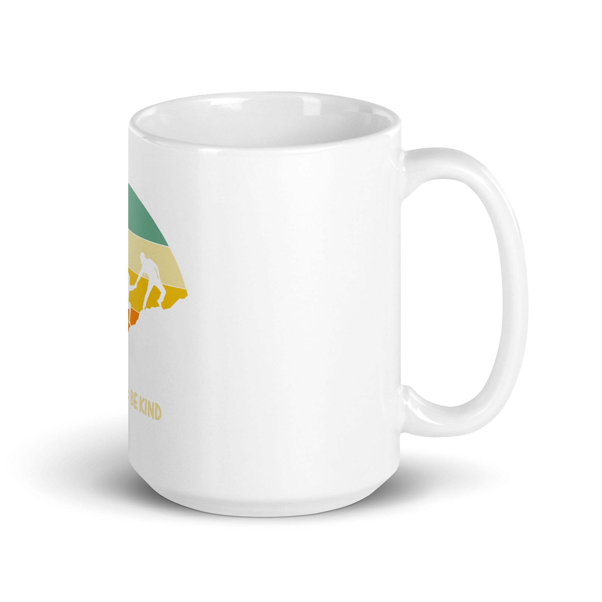 Be Kind White glossy mug