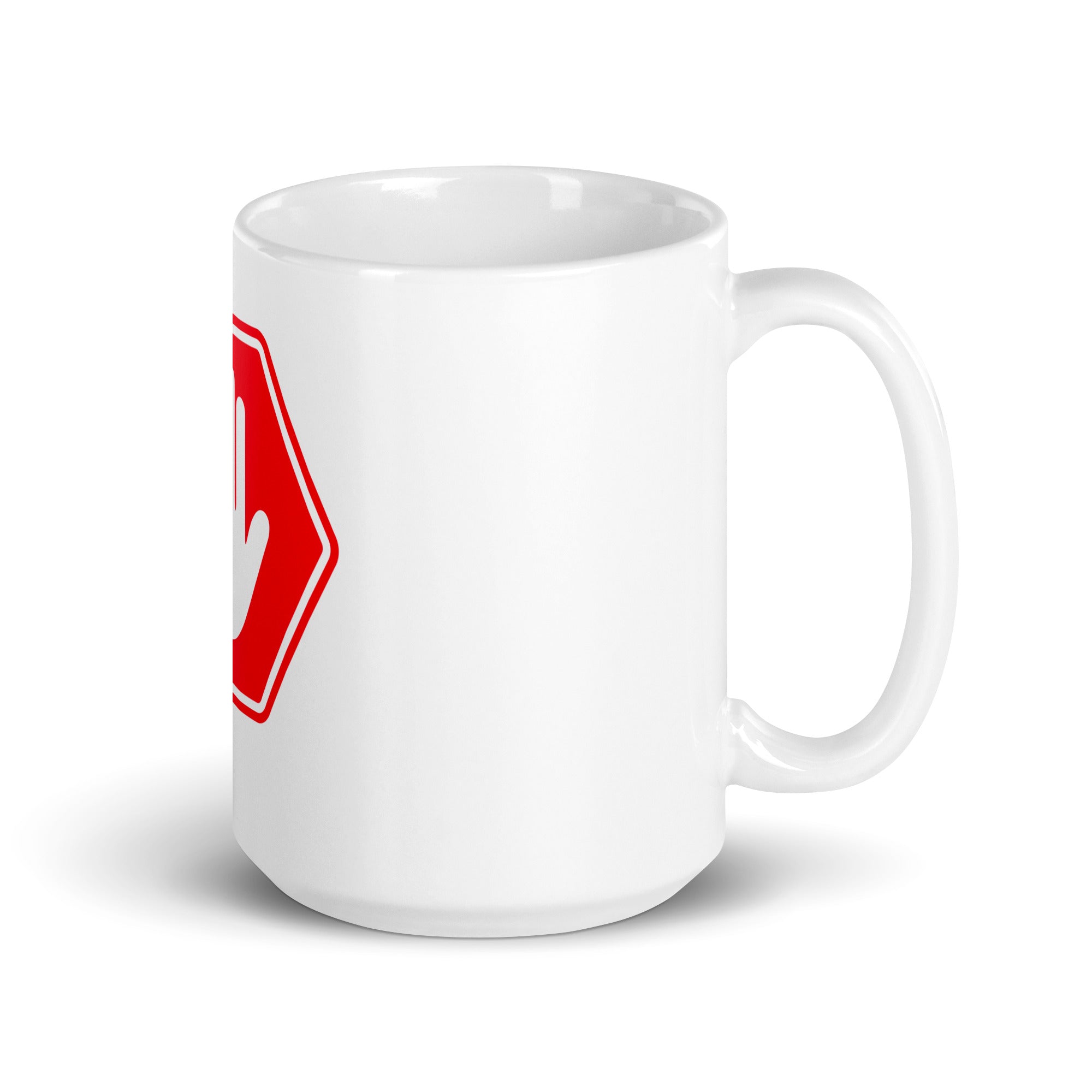 Stop Fkng White glossy mug