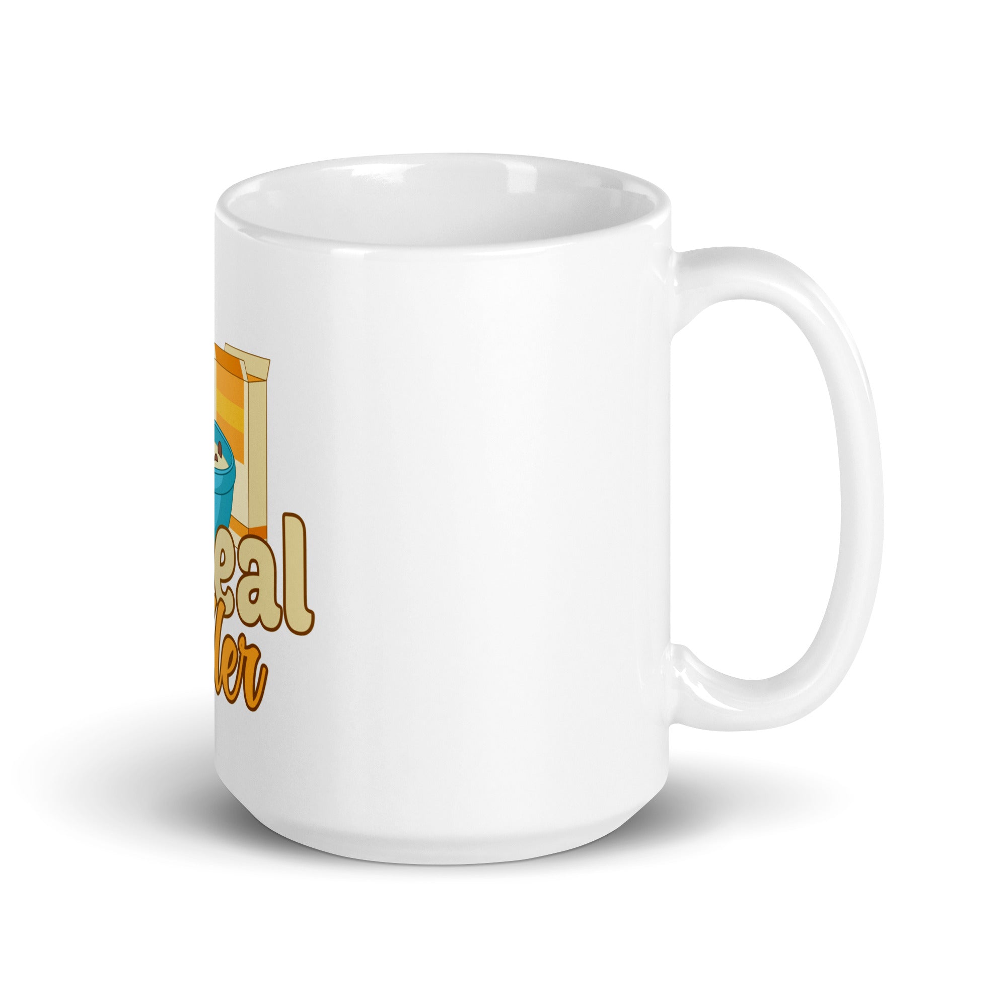Cereal Killer White glossy mug
