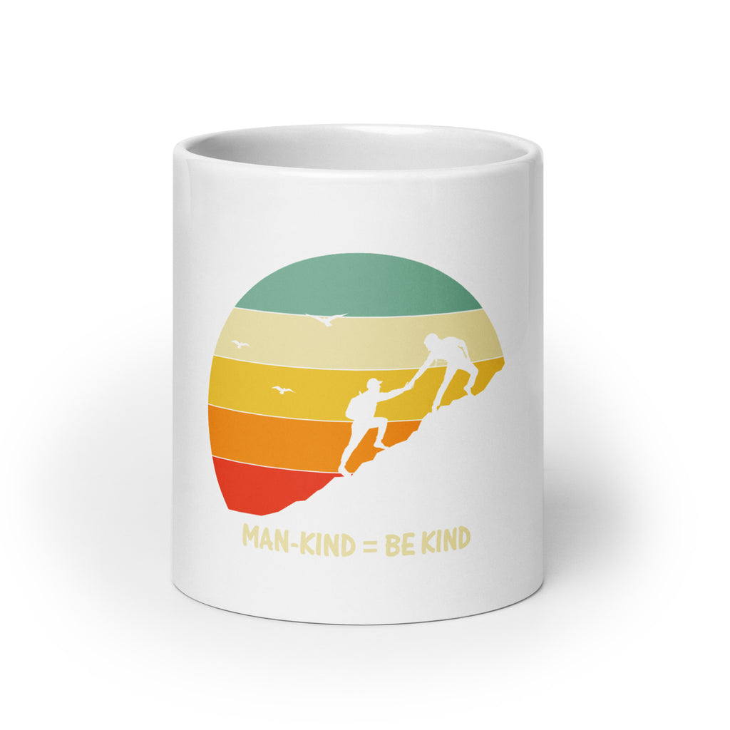 Be Kind White glossy mug