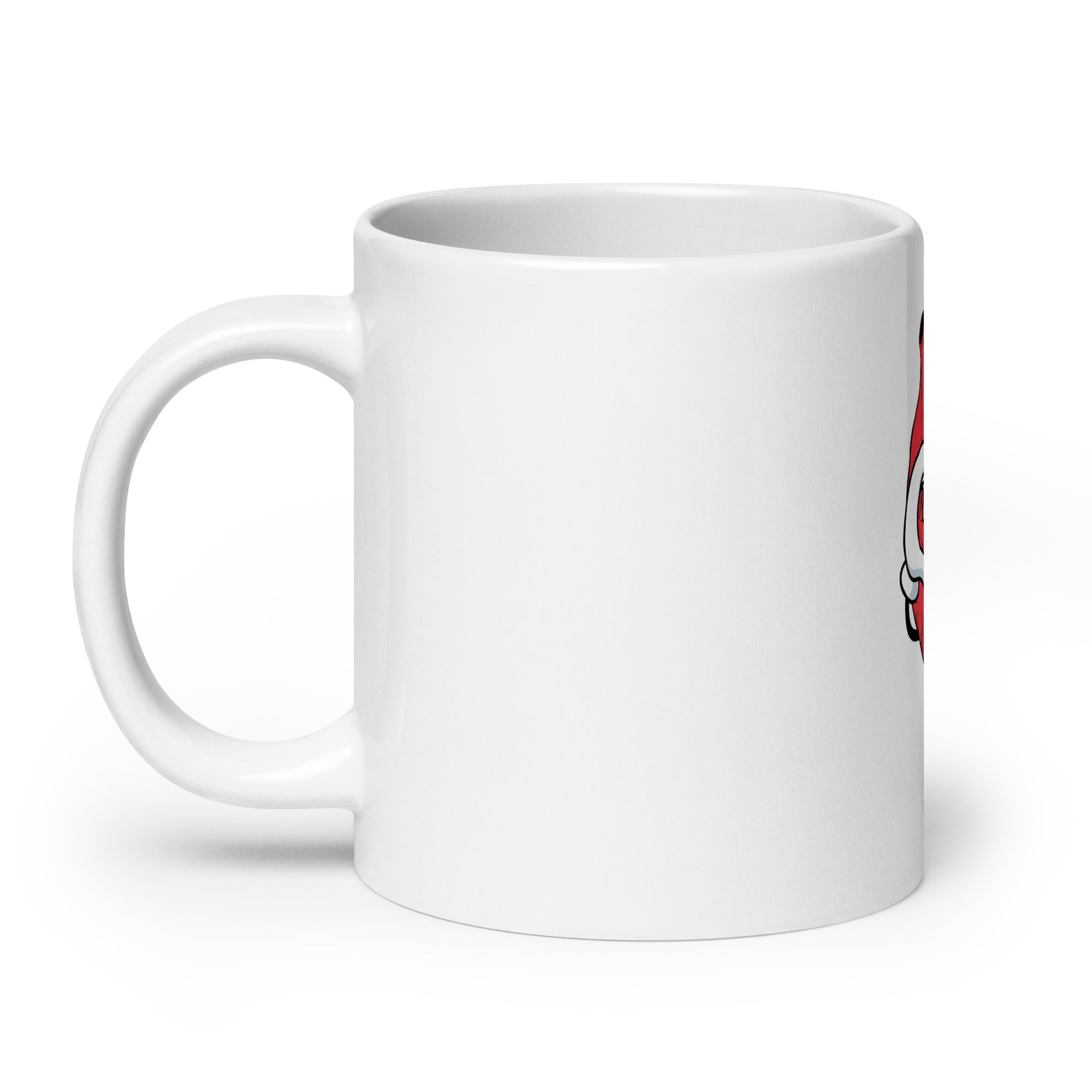 The Heart Never Forgets A Good Deed White glossy mug