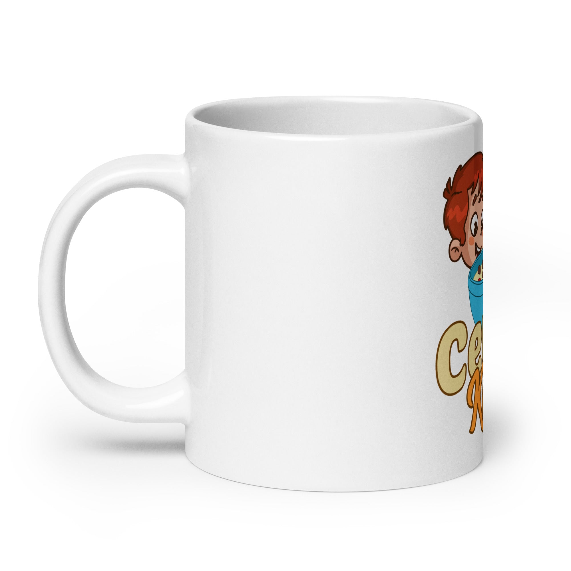 Cereal Killer White glossy mug