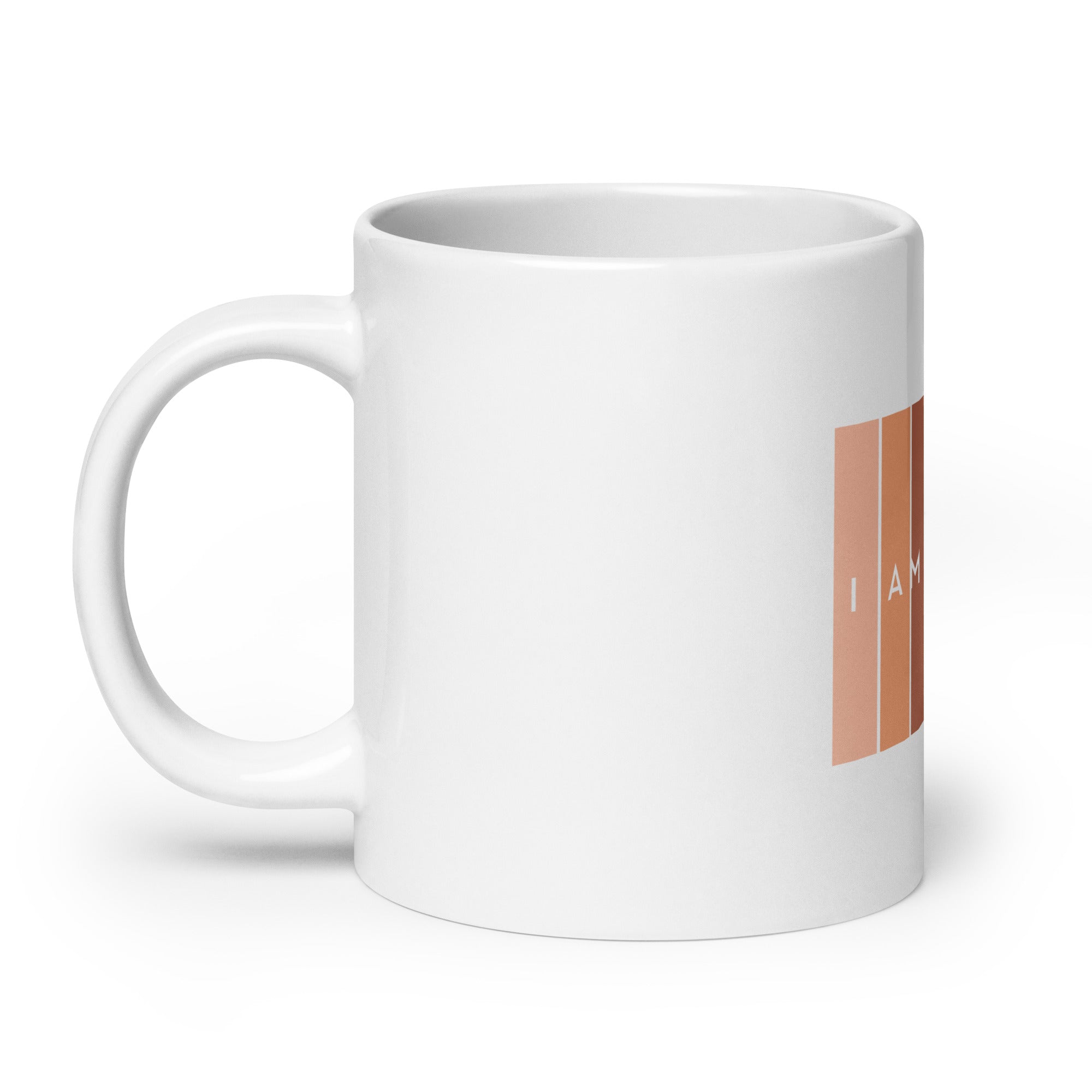 I Am Human White glossy mug-Motivational-Smart-inspiration-kind-caring-compassion