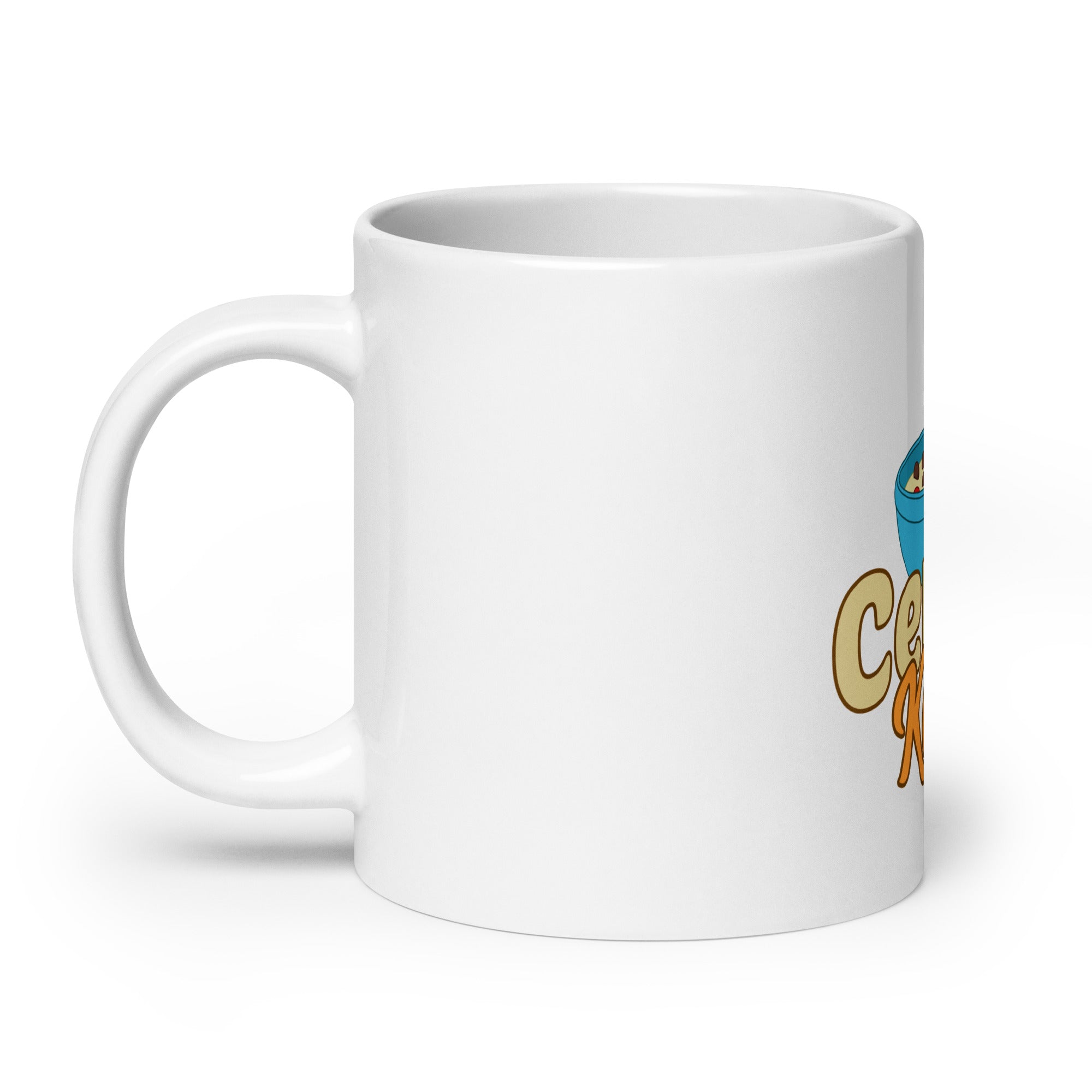Cereal Killer White glossy mug