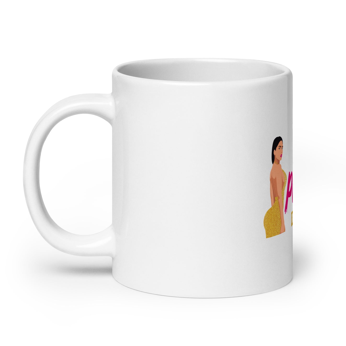 There is Power in The Hip White glossy mug