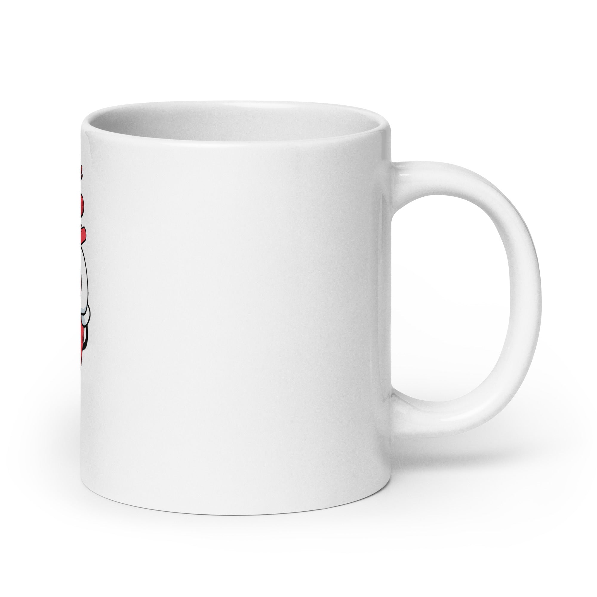 The Heart Never Forgets A Good Deed White glossy mug