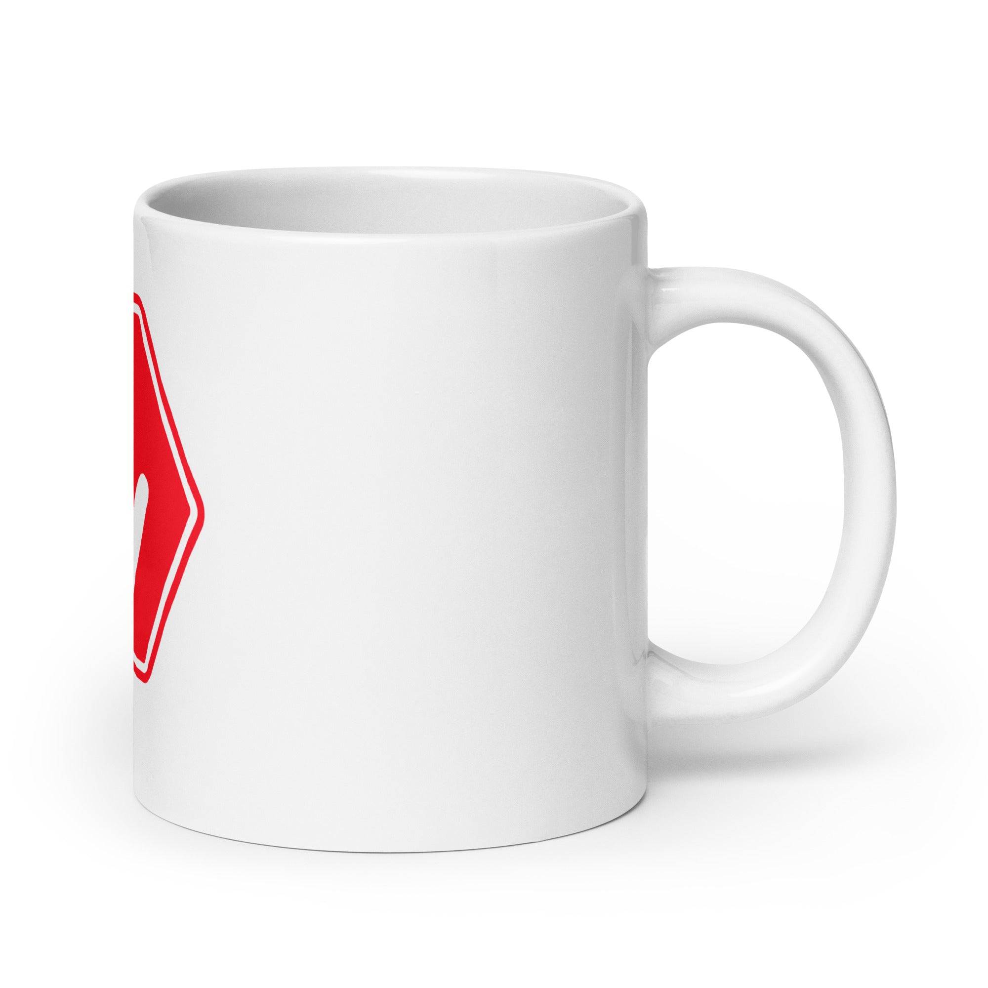 Stop Fkng White glossy mug