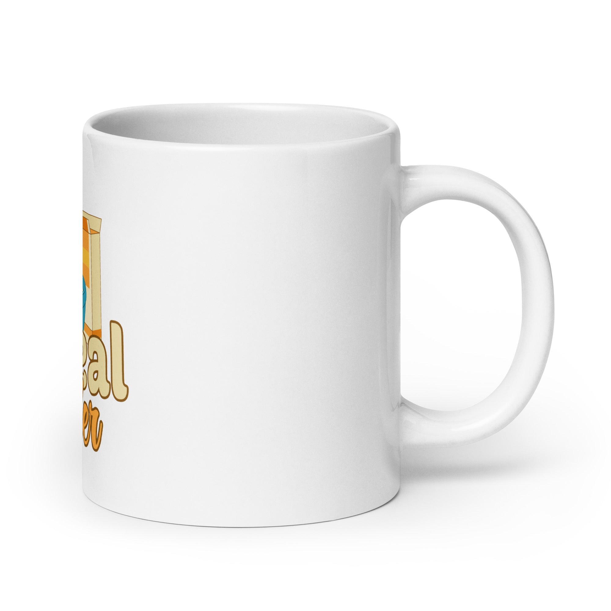 Cereal Killer White glossy mug